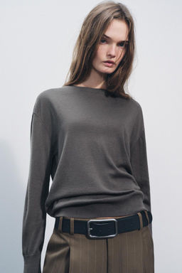 BASIC WOOL BLEND SWEATER - Zara фото 5