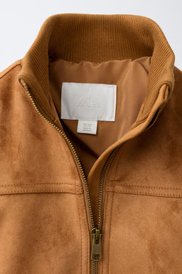 CAZADORA BOMBER EFECTO ANTE / Tostado - Zara фото 9