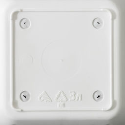 Горшок для цветов с поддоном «Лозанна», 3 л, пластиковый, белый