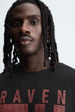 VARSITY OPEN-WEAVE T-SHIRT - Zara фото 6