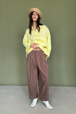 Брюки-бананы DENIM086/02/Песочный - YPSILON фото 8