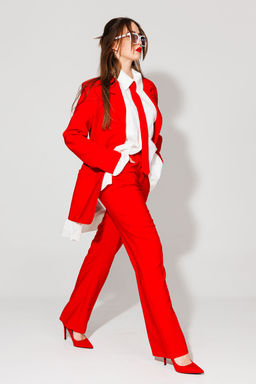 Жакет NIKVA н549-1 красный  фото 5