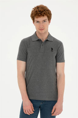 Мужская базовая футболка антрацитового меланжа Неожиданная скидка в корзине