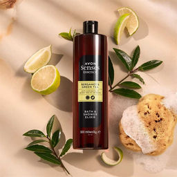 2 в 1 Средство для принятия ванн и душа Бергамот и зеленый чай, 500 мл