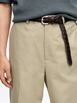 Pantalones anchos de algod?n y lino - H&m фото 11