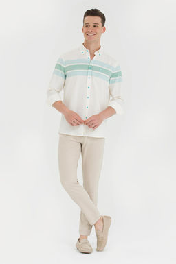 U. S. Polo Assn / Мужская мятная рубашка с длинным рукавом - U.s. polo assn фото 4
