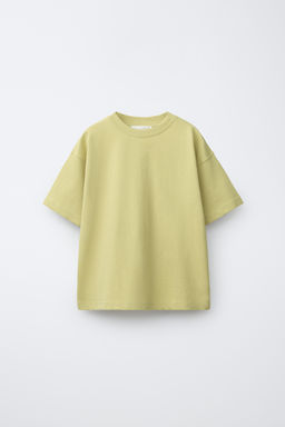 PACK TRES CAMISETAS LISAS Y RAYAS / Coral fuerte - Zara фото 2