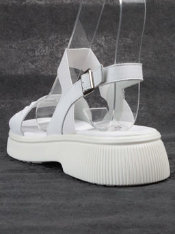 08-PEL211-1 WHITE Босоножки женские (натуральная кожа) - Фабричный китай фото 6