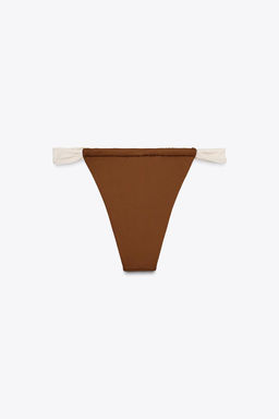TIE-SIDE BIKINI BOTTOMS - Zara фото 5