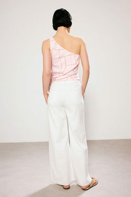 Trendyol Studio Ekru Tencel Kar?s?ml? Yuksek Bel Wide Leg Jeans TWOSS26JE00244 - Trendyolmilla фото 8