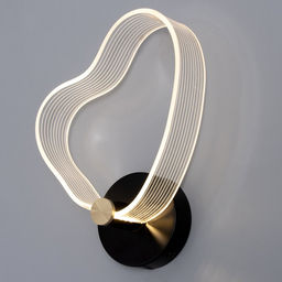 Бра Сердце LED 8 Вт 3000-6000К черный 25?20?6 см