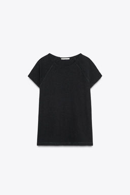 SLUB KNIT COTTON T-SHIRT - Zara фото 15