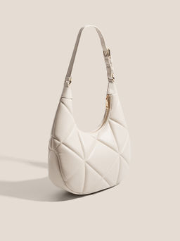Женская сумка на плечо LOVE MOSCHINO EMBOSSED Q Артикул 4561031, молочно-белый  фото 3