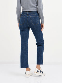 женские брюки клеш в синем цвете - Glenfield фото 5