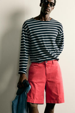 BERMUDA CHINO STRAIGHT FIT / Rojo - Zara фото 7