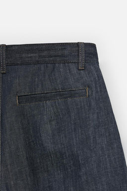 PLEATED WIDE-LEG JEANS - Zara фото 11