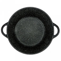 Кастрюля с антипригарным покрытием 5л, д26см "Гранит Induction", h13см, s0,4см, литые ручки, стеклянная крышка с пароотводом, подарочная упаковка (Россия) Подходит для всех видов плит, включая индукционную.