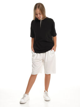 Шорты Багги спортивные для девочки 22-2080 белый