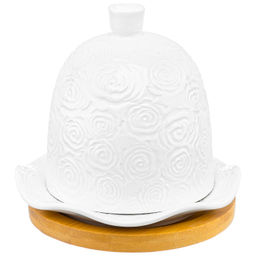 Подставка п/лимон 12,5*12,5*11 см "Розы" на дер. подставке