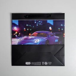 Пакет подарочный ламинированный квадратный, упаковка, Stay Fast, 30 х 30 х 12 см