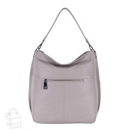 Сумка женская кожаная 18307 gray white Polina&Eiterou  в Новосибирске