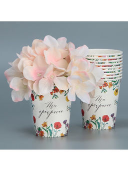 Цена за 10 шт. Стакан для цветов Цветы, 250 мл