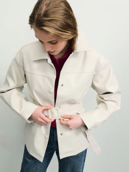 Куртка-рубашка с поясом ZR2604102208-60 / Zarina  фото 3