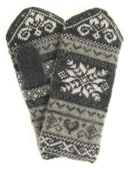 Варежки женские "Снежинка"ПП 3217-14