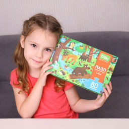 ElBascoKids / Пазл на внимательность Зимняя деревня 80 элементов - El`BascoKids фото 24