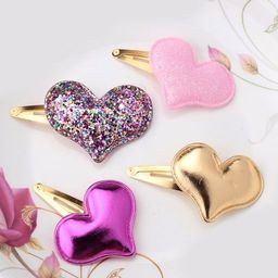 Патч 3D, с декором Сердце 3,7*2,5 см (20 шт) SF-1544, розовый - No name фото 2