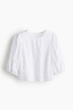 Blusa con bordado ingles - H&m фото 5