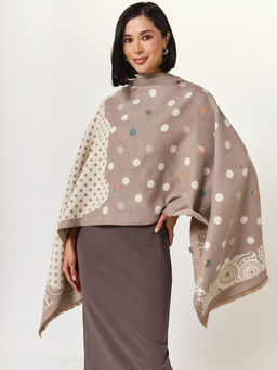 в составе ШЕРСТЬ и КАШЕМИР Большой, мягкий, теплый двусторонний палантин - Tantino фото 2