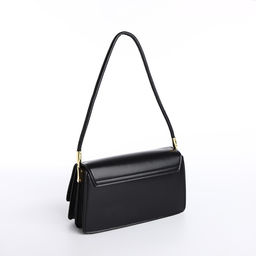 Сумка на клапане, цвет черный 24*13*8 см - Nazamok фото 7