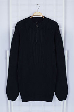 TRENDYOL MAN Bordo Regular Yar?m Bal?kc? Yaka Duz Triko Buyuk Beden Kazak TMNAW24AN00008 - Trendyolmilla фото 6