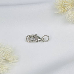 Замочек "Карабин" для бус и браслетов большой