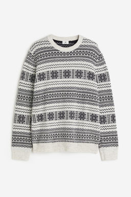 Jersey en punto de jacquard Regular Fit