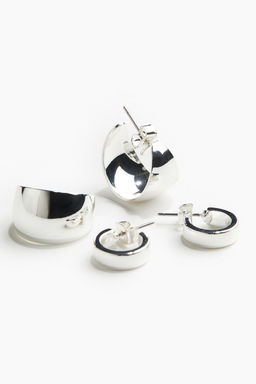 2 pares de pendientes de aro - H&m фото 2