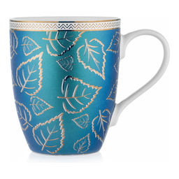 Кружка Walmer Golden Leaves, 0.35 л, цвет зеленый