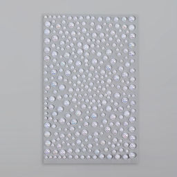 Цена за 5 шт. Жемчуг самоклеящийся «Ассорти», с голографией, 325 шт на листе, цвет белый