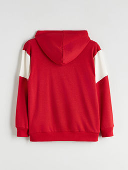 Kap??onlu New York Bask?l? Erkek ?ocuk Sweatshirt