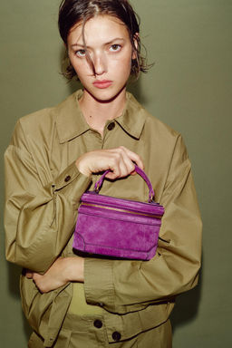 BOLSO VANITY PIEL / Morado - Zara фото 4
