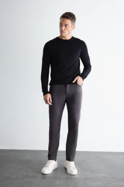Chino Kanvas Pantolon Slim Fit Dar Kesim Pamuklu Esnek Dar Paca