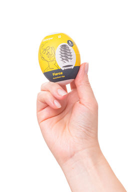 Мастурбатор нереалистичный Satisfyer Egg Single (Fierce), TPE, желтый  фото 4