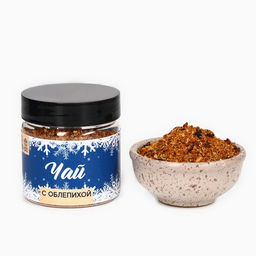 Подарочный набор С новым годом, мёд с пыльцой 250 г, чай 50 г, ложка - Доброе здоровье фото 4