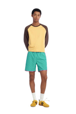 CAMISETA CROPPED FIT COLOR BLOCK / Khaki