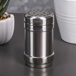 Солонка «Металлик Сито», 120 мл, 4×8 см, нержавеющая сталь, серебристая