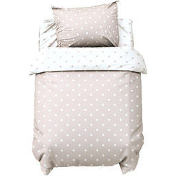 Постельное бельё Крошка Я Горошек, цвет бежевый, 112х143 см, 60х120+20 см, 40х60 см, 100% хлопок