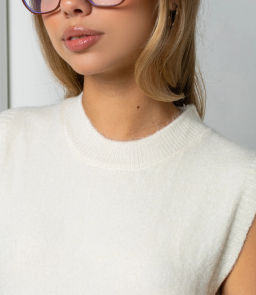 Жилет #КТ250616, кремовый