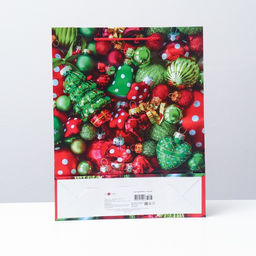 Пакет подарочный Ёлочные игрушки, 33 х 42,5 х 10 см - Simaland фото 2