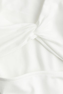Top cropped con detalle girado - H&m фото 2
